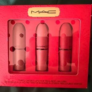 MAC Lipstick Trio Set in Red Packaging